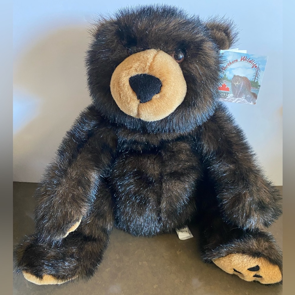 Northern Wildlife Stuffed Animal House black bear large plush stuffed animal